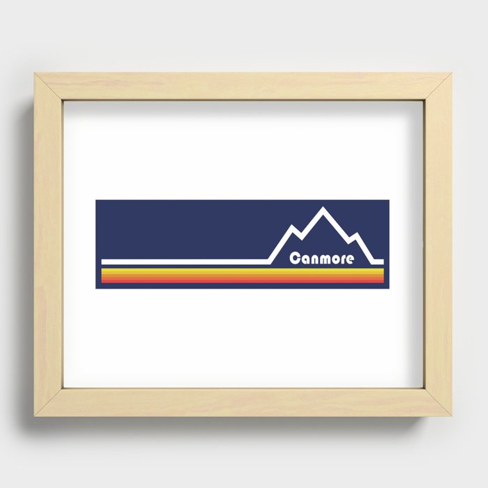 Canmore Alberta Recessed Framed Print