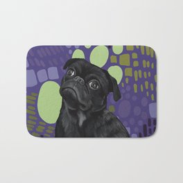 Pug - Purple Bath Mat