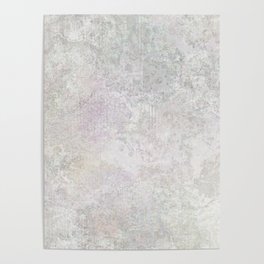 Abstract beige grey marble wall Poster