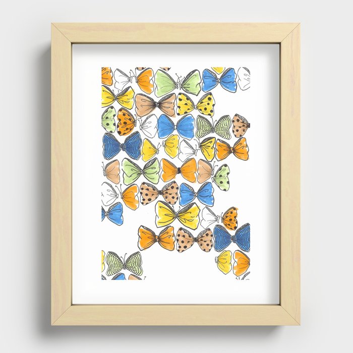 More Bows & Butterflies Recessed Framed Print