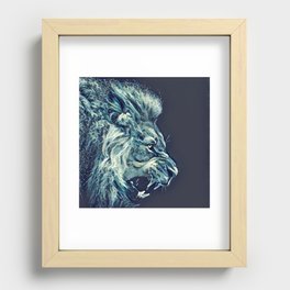 Water Lion Recessed Framed Print