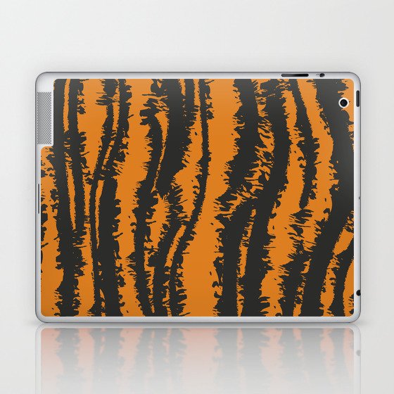 Tiger Stripes - Orange Laptop & iPad Skin