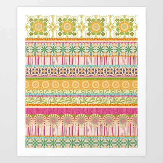 Candy Stripes Art Print