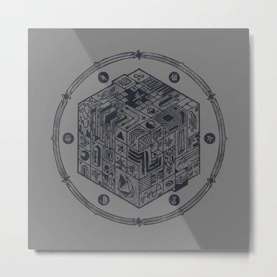The Folly of Time and Space, Explained Metal Print