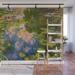 Claude Monet (French, 1840-1926) - The Water Lily Pond (Le Bassin aux nymphéas) - Series: Water Lilies - Date: 1917-1919 - Impressionism - Flower painting - Oil - Digitally Enhanced Version - Wall Mural