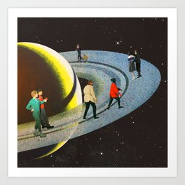 Saturn's Rink Art Print