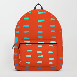 Fiesta at Festival - Orange Backpack | Naturalshapes, Pattern, Colorful, Midcentury, Ultramodern, Graphicdesign, Shapes, Minimalist, Beach, Modern 