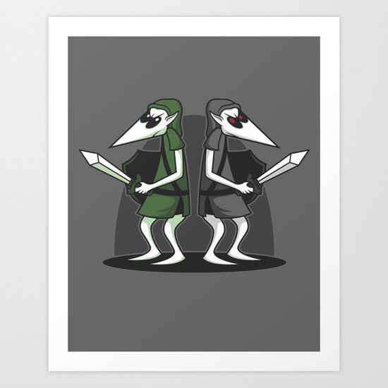 Link Vs Link Art Print