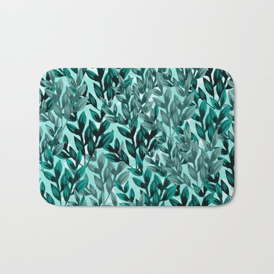 Leaf pattern II Bath Mat