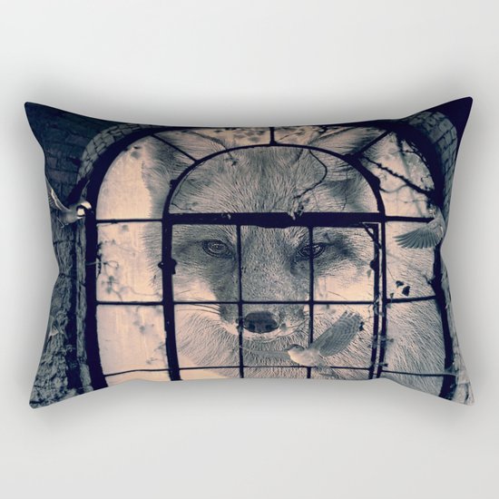FOX AND BIRDS Rectangular Pillow