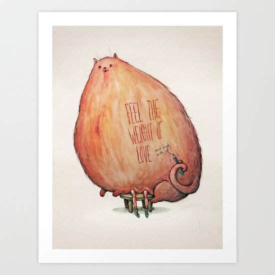 The Weight of Love Art Print