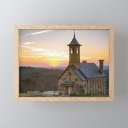 Sunset at Top of the Rock - Branson Missouri Framed Mini Art Print