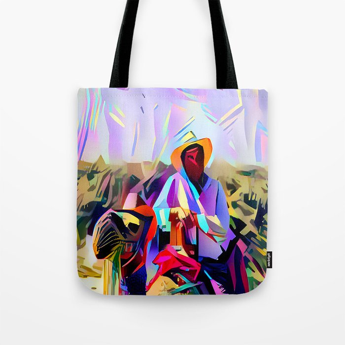 Man in the desert Tote Bag