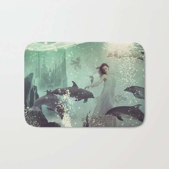 The Sea Unicorn Lady Bath Mat