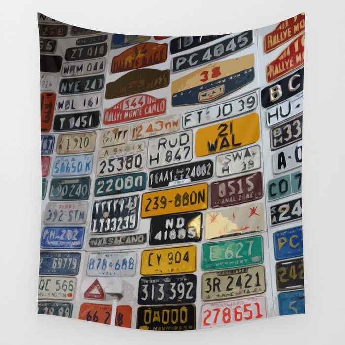 Vintage Cars Wall Tapestry