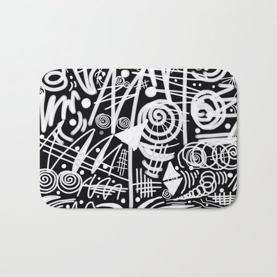 Chalk Board! Bath Mat