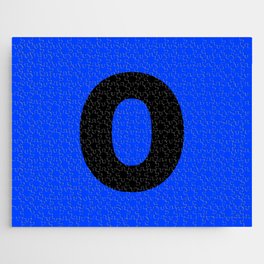 letter O (Black & Blue) Jigsaw Puzzle