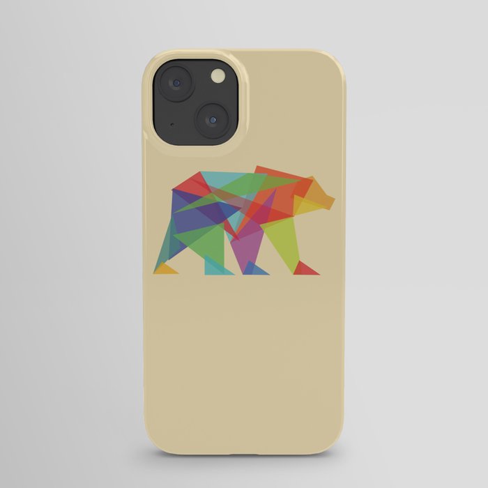 Fractal Geometric bear iPhone Case