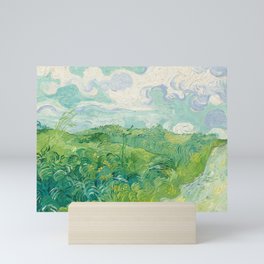Green Wheat Fields, Auvers by Vincent van Gogh, 1890 Mini Art Print