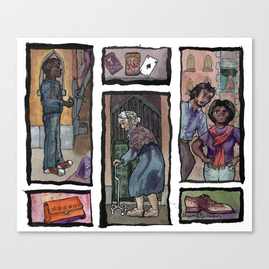 Losing My Shoes in Venice Canvas Print