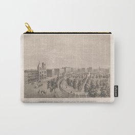 View of Union Park, New York, from the head of Broadway, Vintage Print Carry-All Pouch