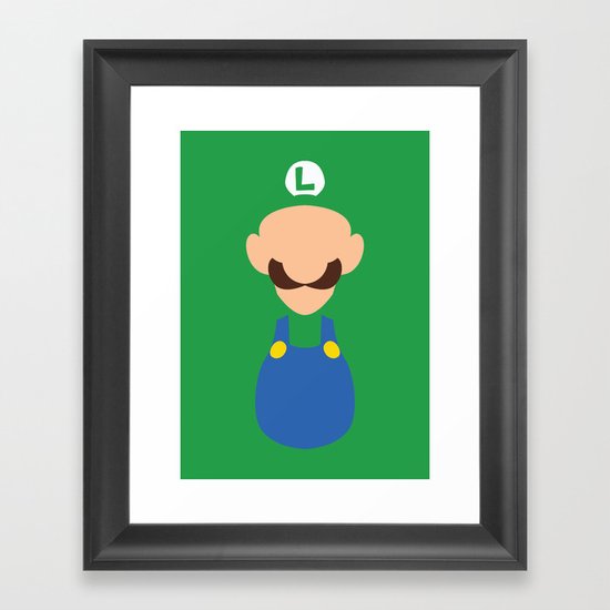 Mario - Luigi Framed Art Print