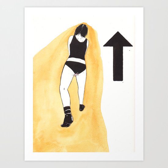 that-a-way Art Print
