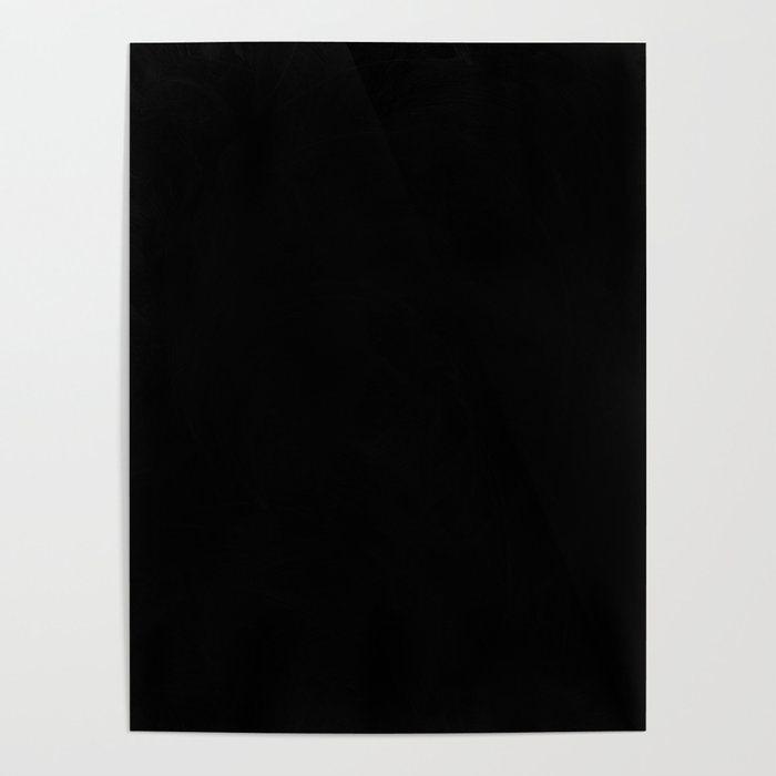 Black / Jet Black Solid Color | Poster