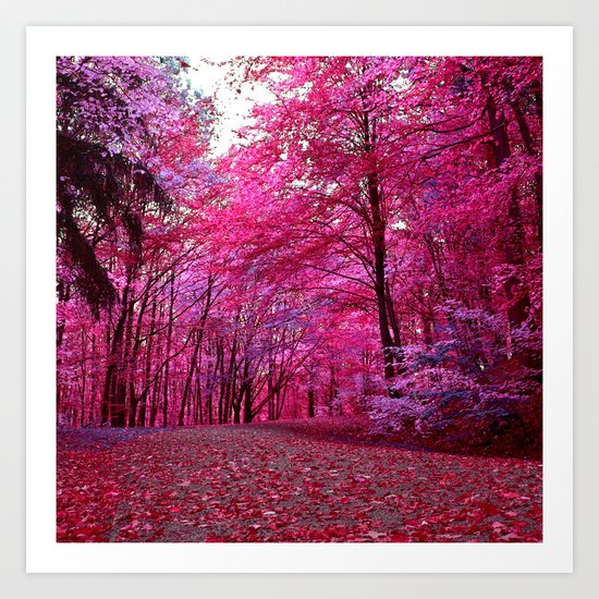 purple forest IV Art Print