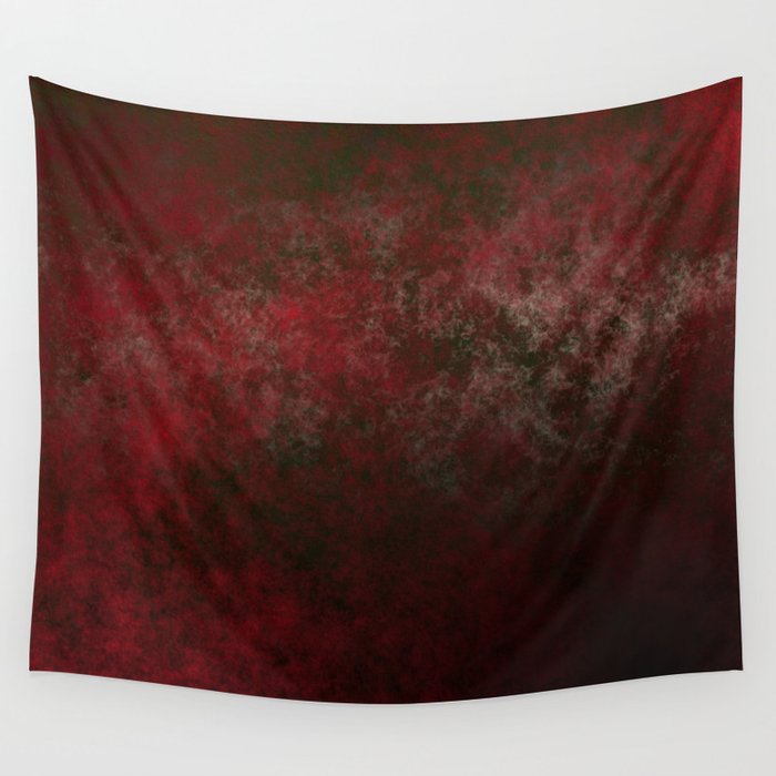 Grunge bright red Wall Tapestry