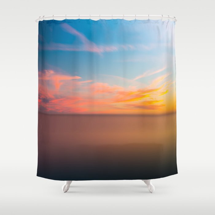 Abstract Blurry Dramatic Sunset In Long Exposure For Background