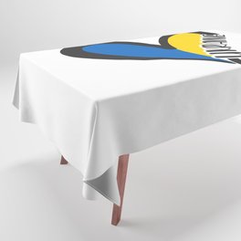 Love Ukraine Heart Tablecloth
