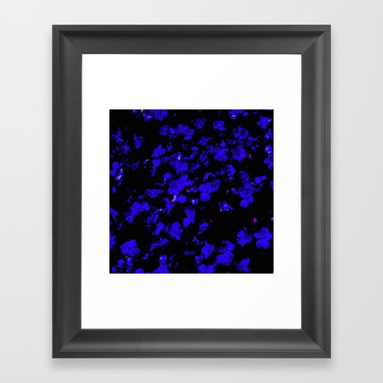 Blue Framed Art Print