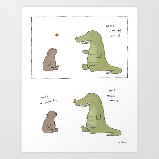 Poor Moths Art Print