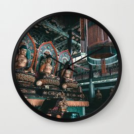 Asian Temple Travel Photography Wall Clock