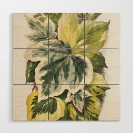 Ivy Leaves Wood Wall Art