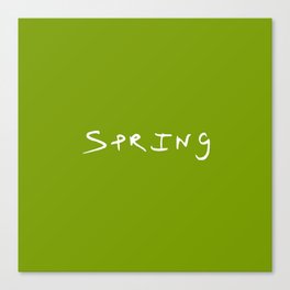 spring 1 - green Canvas Print