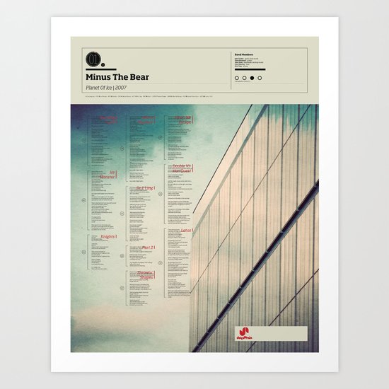 The Visual Mixtape 2010 | Planet Of Ice | 01 / 25 Art Print