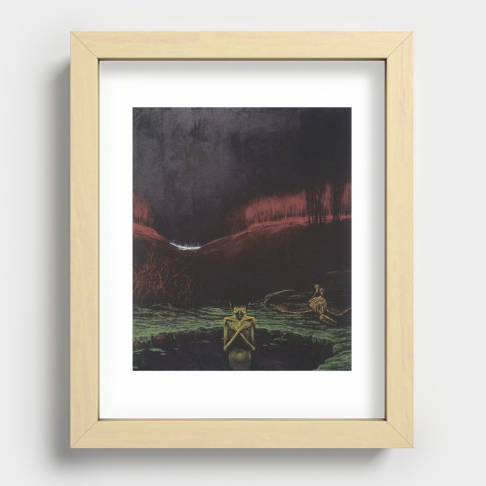 Untitled (Hell), by Zdzisław Beksiński Recessed Framed Print
