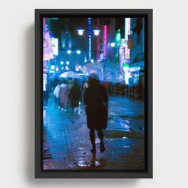 Rainy nights Framed Canvas