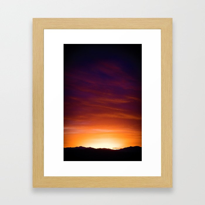 Gorgeous Sunset (Color) Framed Art Print