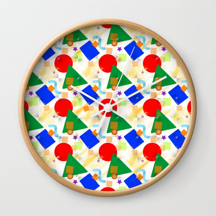 Shapes in place Wall Clock