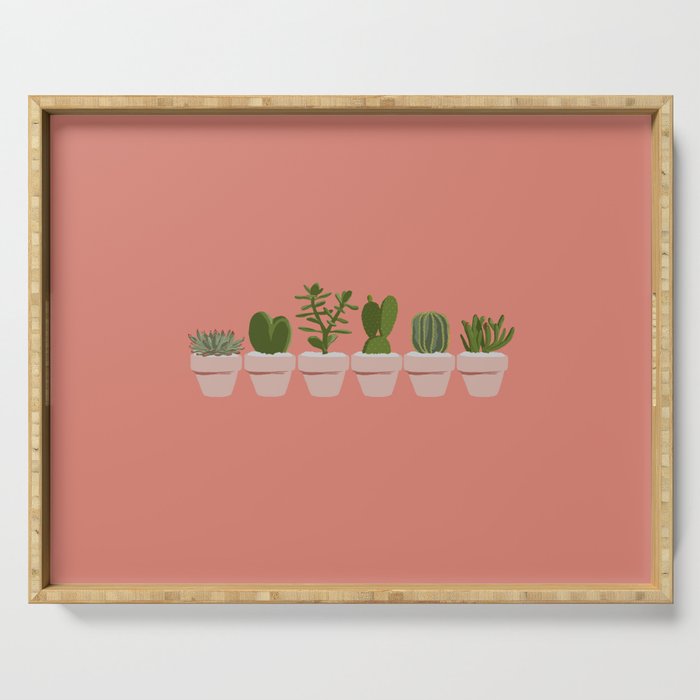 Cacti & Succulents Serving Tray