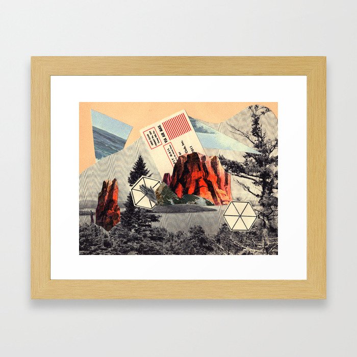 Mt. Red Framed Art Print