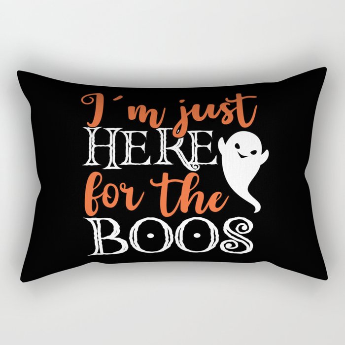 I'm Just Here For The Boos Halloween Funny Rectangular Pillow