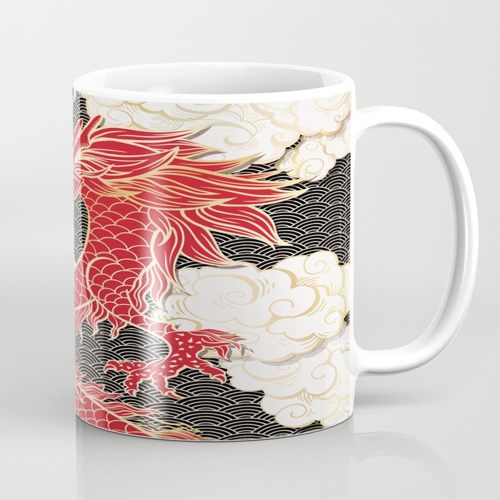 Chinese Red Dragon Coffee Mug