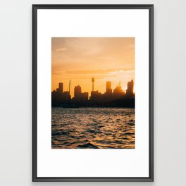 Sydney Sunset Framed Art Print