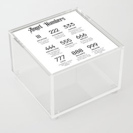 Angel numbers & meaning Acrylic Box