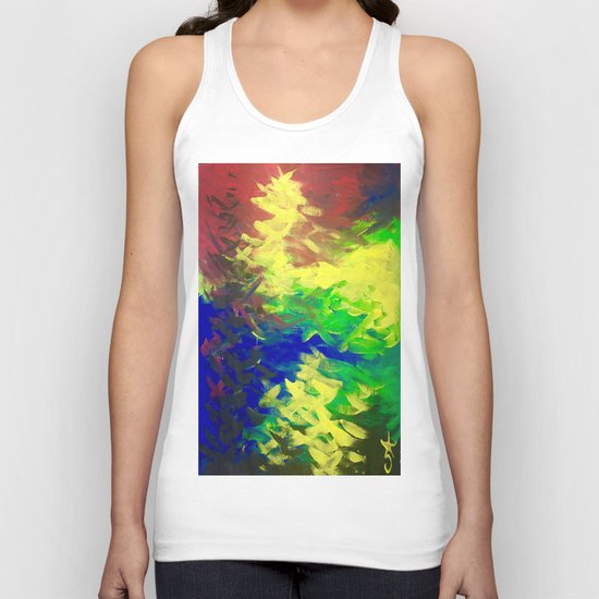 Peacock. Mimosa Inspired Primary Colors. Peacock. Unisex Tank Top
