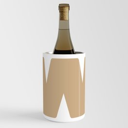 w (Tan & White Letter) Wine Chiller